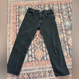 AGOLDE Black 90’s High Rise Pinch Jeans